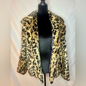 Luii Animal Print Faux Fur Coat